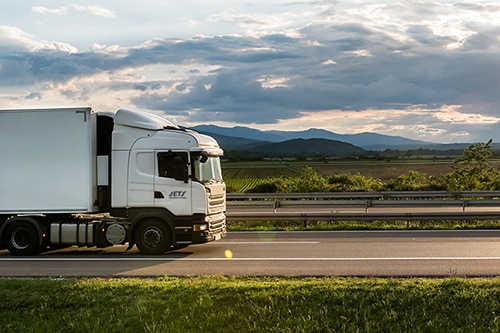 JETS Transport truck on highway